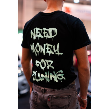 Camtec Design  Shirt Oversize  Need Money... Black/Mint
